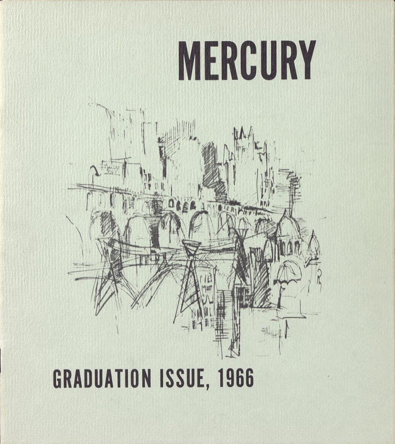 Graduation Issue 1966. Sketch of a city.